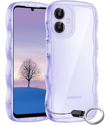 Amazon.co.jp: Galaxy A25 5G ケースブルー ウェーブ リング付き TPU