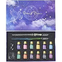 Amazon | Ducale(ドゥカーレ) ガラスペン セット インク12色 ペン2本