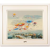 Amazon.co.jp: ヒロ・ヤマガタ そよ風に乗って インテリア 絵画