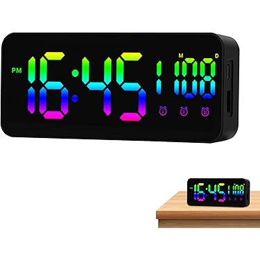 【珍品】 フィボナッチ時計 多色デジタル置時計 フルカラーランプ 珍品】 フィボナッチ時計 多色デジタル置時計 フルカラーランプ 珍品