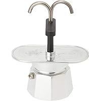 BIALETTI ミニエキスプレス 2カップ シルバー 約8×13×16cm