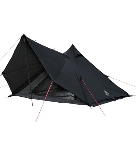 Amazon | BlackishGear ワンポールテント TC ポリコットン ブラック