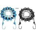 2 Pack Portable Clothesline with 12 Clothespins Windproof Travel Clothesline Stretchy Retractable Elastic Laundry Clothes Lin