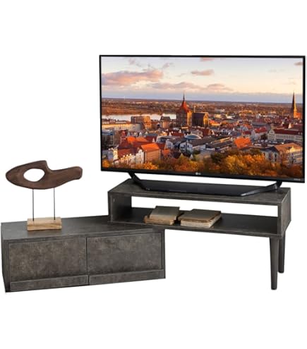 Amazon｜ISSEIKI 伸縮テレビ台 マグナス-2 テレビボード 81 (セメント