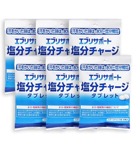 Amazon.co.jp: カバヤ 塩分チャージタブレッツ 90g×6袋 : 食品・飲料・お酒