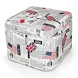 タンスのゲン 収納スツール チェア 四角型 国旗 A柄 11310008 11