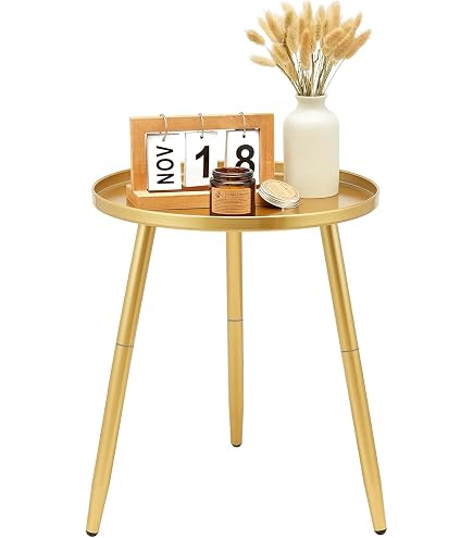 Amazon｜Francfranc マタン サイドテーブル コッパー ゴールド W42.5cm