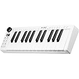 SMK-25mini MIDI キーボード 充電式 25 キー MIDI コントロール キーボード ミニ ポータブル USB キーボード MIDI コントローラー 25 ベロシティセンシティブ キー 1 ノブ