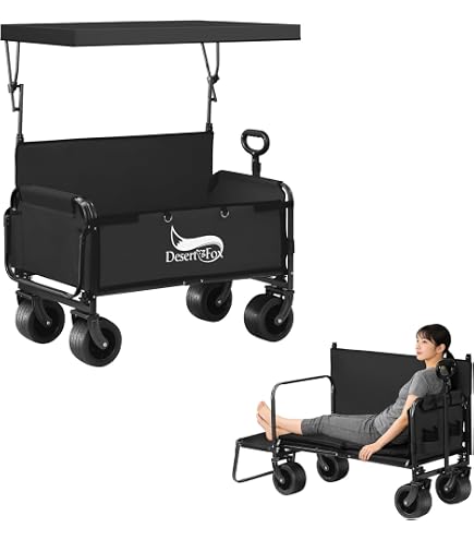 Amazon.co.jp: EchoSmile キャリーワゴン ミニ 台車 100L アウトドア