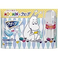 ウェ−ブ ハンディワイパ− 取り替えシート 8枚+デザインホルダー アクアブルー〔限定ムーミンデザイン〕