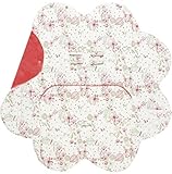 Wallaboo Baby Blanket with Durable Faux Suede and 100% Printed Pure Cotton, Warm Red by Wallaboo [並行