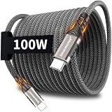 【プロ仕様】USB Type-C ケーブル 100W PD対応 20Gbps データ転送 4K@60Hz 映像出力 USB3.2 Gen2x2 E-Marker搭載 高耐久ナイロン 外付けSSD/VR/テザー撮影/モニター対応 Smarmonee (3m) PQ066