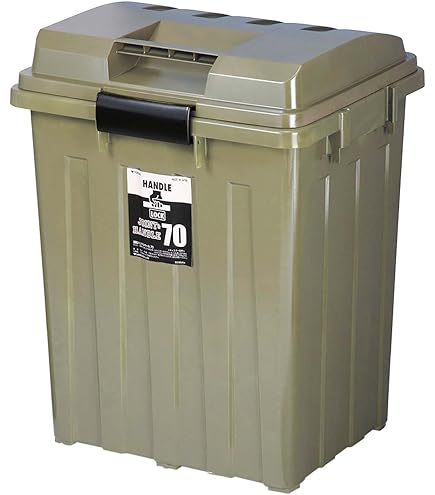 Amazon｜カインズ(CAINZ) ゴミ箱 60L ミントグリーン 踏んでもこわれ