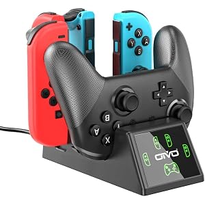 ジョイコン Joy-Con プロコン 充電 スタンド OIVO Switchコントローラー充電 2.5時間急速充電 Jo…