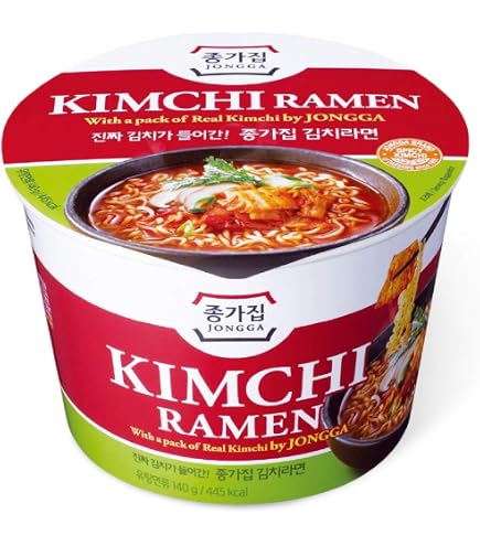 Amazon.co.jp: 宗家 キムチラーメン 大盛カップラーメン 140g×12個