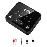 1Mii B06T6 Bluetooth 5.3 トランスミッター テレビ用 2台同時接続 aptX LL低遅延/Adaptive/HD 遠距離30m 光学/AUX 3.5mm/RCAオーディオ入力 TV/コンピューターのオーディオをBluetoothヘッドフォン/スピーカーに送信