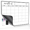 NiHome Pack De 4 Calendarios Magnéticos Para Nevera: Planificador Mensual Y Semanal + 2 Pizarras Diarias, Incluye 5 Rotuladores Con Borrador, Superficie PET Fácil Limpieza