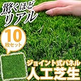 人工芝生ジョイントマット【 10枚セット 】（30×30cm）（ベランダマット・バルコニータイル）