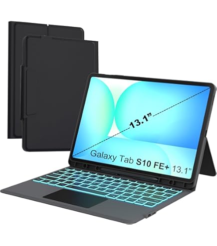 Samsung Book Cover Keyboard with AI Key for Galaxy Tab S10 FE+