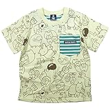 《初夏盛夏対応》 BateauBleue(バトーブルー) 天竺総柄Pt半袖Tシャツ 130cm /Iv NO.AH-1651316