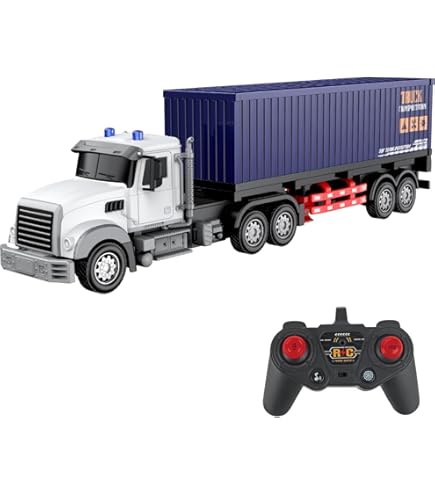 Amazon.co.jp: RC ダンプトラック トレーラー付き 14インチ 1:48 ミニ