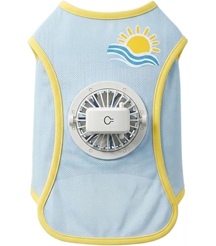 Amazon | GLULU AIR COOL WAN 犬用空調ウェア、ペット用冷却服、熱中症