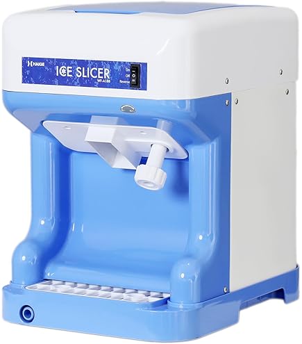 かき氷　氷削機　初雪キューブアイススライサー　HC-18CL　ホワイト キューブアイススライサー|Hatsuyuki初雪氷削機|(株)中部