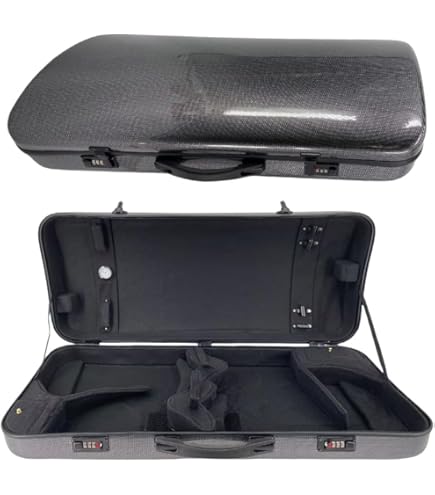 Amazon.co.jp: 4/4 バイオリンケース、ダブルバイオリンケース、2 つの