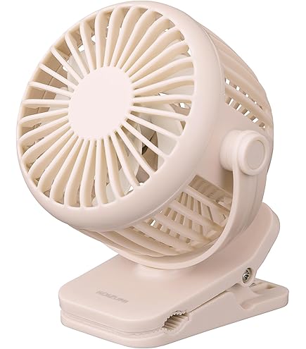 Amazon | クリップファン 携帯扇風機 卓上扇風機 コンパクト 180
