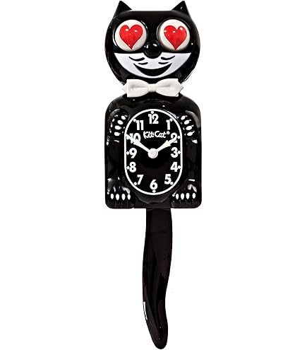 【美品】Kit-Cat Klock キットキャットクロック Amazon.co.jp: Kit-Cat Klock クラシック/BK キット キャット