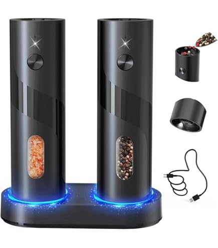 Amazon.co.jp: プジョーペッパーミル&ソルトミル 2本セット 電動