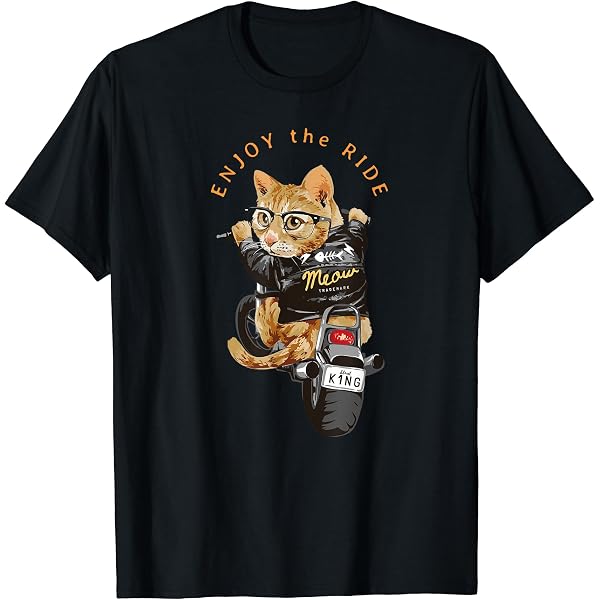 Amazon | 面白いtシャツ 猫 ネコ メンズ バイク 猫好き グッズ