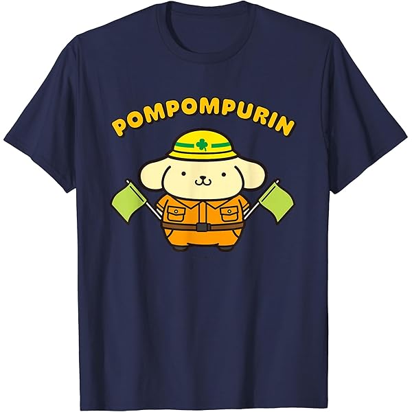 Amazon | ポムポムプリン ジャンプ ライトカラー Tシャツ | Tシャツ
