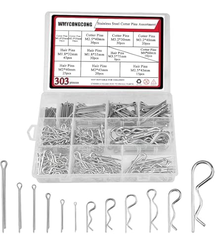 Amazon | uxcell 割りピン 止めピン コッターピン 1mm x 12mm 304 