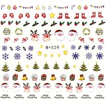 Amazon | ネイルシール サンタクロース サンタ トナカイ ウインター