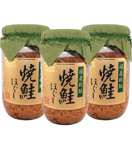 Amazon | パワーブレン 北海仕立鮭ほぐし瓶160g×3個 | ノー