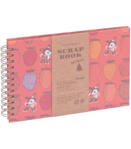 Amazon | サンスター文具 mizutama スクラップブック リング レトロ柄