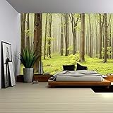 wall26 – 自己粘着壁紙大壁壁画シリーズ 100"x144" WMR-WP-RF-FOREST-02042016-001-100x24x6