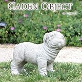 ガーデンオーナメント オブジェ ブルドック 犬 置き物 庭飾り 玄関飾り かわいい 動物 レジン ガーデン アニマル