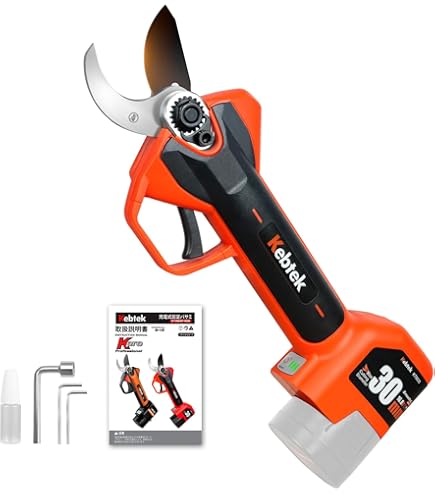 Amazon | Kebtek 電動剪定バサミ品番KT-930の本体 テフロン非粘着性