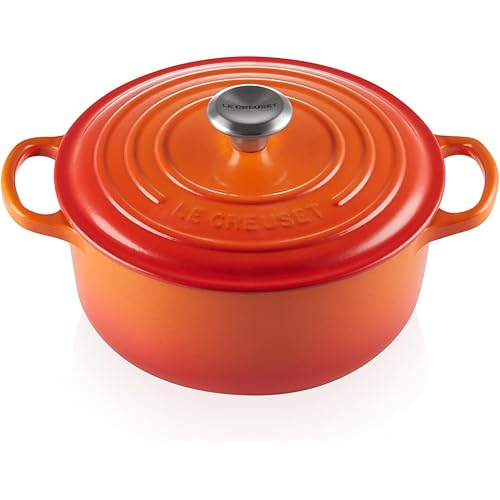 Le Creuset Signature Cast Iron Round Casserole, 20 Cm, Volcanic