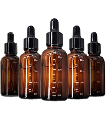 Amazon | スポイトキャップ付茶色遮光瓶10ml (3本セット)（黒/ガラス
