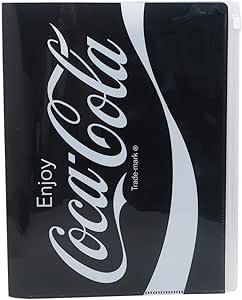 Amazon Co Jp コカコーラ ファイル ジップファスナー付 6ポケット クリアファイル Black おやつマーケット 文房具 オフィス用品