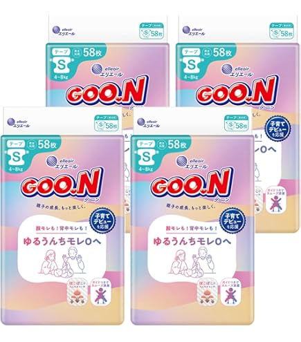 Amazon.co.jp: グーンプラス肌快適設計パンツS 62枚 : ベビー＆マタニティ