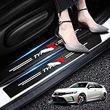 for シビック タイプR シビックタイプR FL5 車のステッカー車のドアシルスカッフプレートプロテクターステッカー4pcs