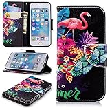 Lomogo iPhone6Sケース/iPhone6ケース 手帳型 耐衝撃 レザーケース 財布型 カードポケット スタンド機能 マグネット式 アイフォン6S/6 手帳型ケース カバー 人気 - LOB