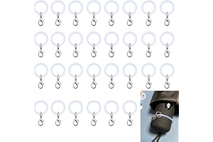めじるしアクセサリー アンブレラマーカー 傘 目印 紛失防止 シリコンリング アクセサリー材料 カニカン付き (透明 30個セット)