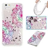 NEXCURIO アップルアイフォンシックス iPhone 6S 6 ケース 【流砂】 4.7インチ専用 衝撃防止 【強化ガラス液晶保護フィルム贈呈】 TPUソフトシリコンケース 保護シェル 超薄型 