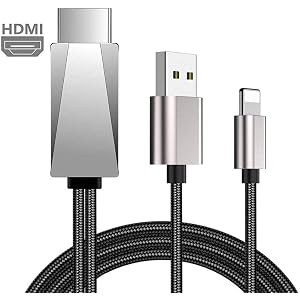 【2020認証版】HDMIケーブル(テレビ プロジェクター モニター)Digital AV変換アダプタ iPhon/iPad/iPodをテレビ出力 ライトニング HDMI接続ケーブル iOS11、12、13 (iphone hdmi)
