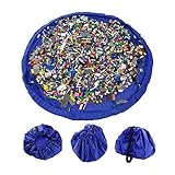 Fakeface Tidy Easy Cleanup Large Size Kids Toy Storage Bag Organizer Foldable Picnic Camping Play Ma